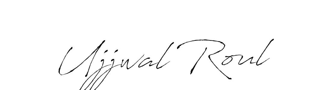 This is the best signature style for the Ujjwal Roul name. Also you like these signature font (Antro_Vectra). Mix name signature. Ujjwal Roul signature style 6 images and pictures png