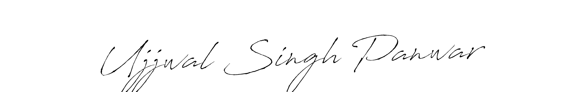 Create a beautiful signature design for name Ujjwal Singh Panwar. With this signature (Antro_Vectra) fonts, you can make a handwritten signature for free. Ujjwal Singh Panwar signature style 6 images and pictures png
