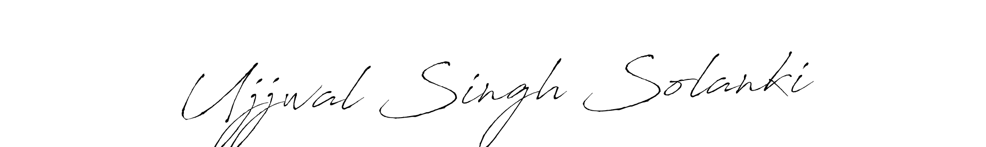 Create a beautiful signature design for name Ujjwal Singh Solanki. With this signature (Antro_Vectra) fonts, you can make a handwritten signature for free. Ujjwal Singh Solanki signature style 6 images and pictures png
