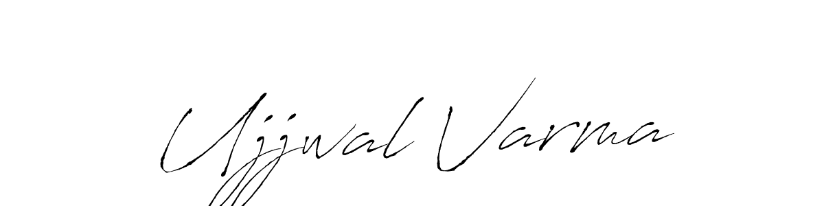 The best way (Antro_Vectra) to make a short signature is to pick only two or three words in your name. The name Ujjwal Varma include a total of six letters. For converting this name. Ujjwal Varma signature style 6 images and pictures png