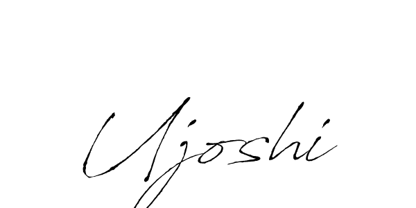 Design your own signature with our free online signature maker. With this signature software, you can create a handwritten (Antro_Vectra) signature for name Ujoshi. Ujoshi signature style 6 images and pictures png