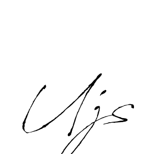 Ujs stylish signature style. Best Handwritten Sign (Antro_Vectra) for my name. Handwritten Signature Collection Ideas for my name Ujs. Ujs signature style 6 images and pictures png