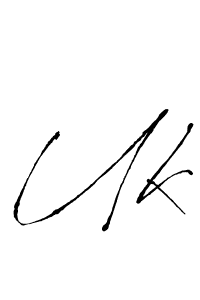 How to Draw Uk signature style? Antro_Vectra is a latest design signature styles for name Uk. Uk signature style 6 images and pictures png