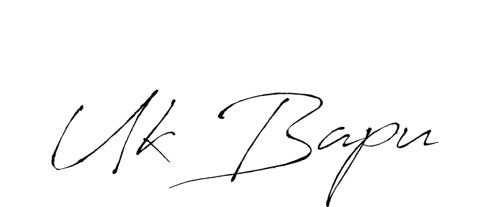Uk Bapu stylish signature style. Best Handwritten Sign (Antro_Vectra) for my name. Handwritten Signature Collection Ideas for my name Uk Bapu. Uk Bapu signature style 6 images and pictures png
