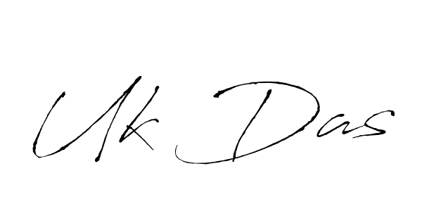 The best way (Antro_Vectra) to make a short signature is to pick only two or three words in your name. The name Uk Das include a total of six letters. For converting this name. Uk Das signature style 6 images and pictures png