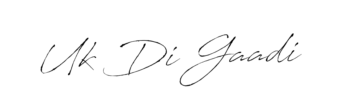 if you are searching for the best signature style for your name Uk Di Gaadi. so please give up your signature search. here we have designed multiple signature styles  using Antro_Vectra. Uk Di Gaadi signature style 6 images and pictures png