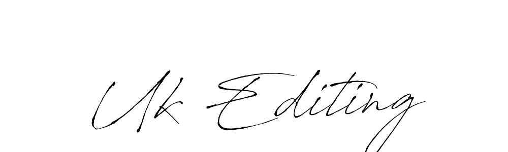 if you are searching for the best signature style for your name Uk Editing. so please give up your signature search. here we have designed multiple signature styles  using Antro_Vectra. Uk Editing signature style 6 images and pictures png