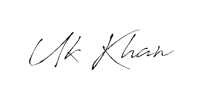 How to Draw Uk Khan signature style? Antro_Vectra is a latest design signature styles for name Uk Khan. Uk Khan signature style 6 images and pictures png