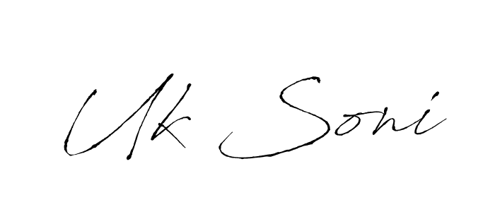 How to Draw Uk Soni signature style? Antro_Vectra is a latest design signature styles for name Uk Soni. Uk Soni signature style 6 images and pictures png
