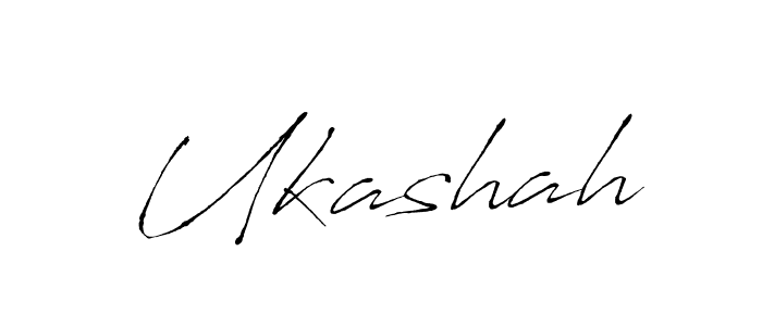 How to make Ukashah signature? Antro_Vectra is a professional autograph style. Create handwritten signature for Ukashah name. Ukashah signature style 6 images and pictures png