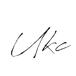 Create a beautiful signature design for name Ukc. With this signature (Antro_Vectra) fonts, you can make a handwritten signature for free. Ukc signature style 6 images and pictures png