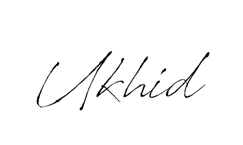 Make a beautiful signature design for name Ukhid. Use this online signature maker to create a handwritten signature for free. Ukhid signature style 6 images and pictures png