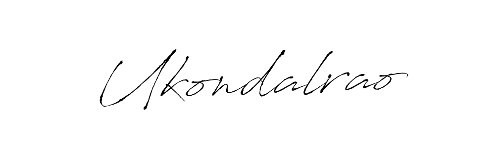 Ukondalrao stylish signature style. Best Handwritten Sign (Antro_Vectra) for my name. Handwritten Signature Collection Ideas for my name Ukondalrao. Ukondalrao signature style 6 images and pictures png