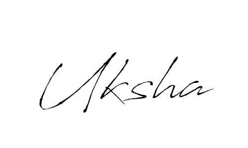 Also we have Uksha name is the best signature style. Create professional handwritten signature collection using Antro_Vectra autograph style. Uksha signature style 6 images and pictures png