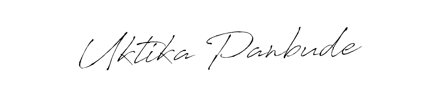 Uktika Panbude stylish signature style. Best Handwritten Sign (Antro_Vectra) for my name. Handwritten Signature Collection Ideas for my name Uktika Panbude. Uktika Panbude signature style 6 images and pictures png