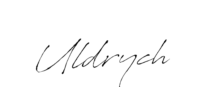 You should practise on your own different ways (Antro_Vectra) to write your name (Uldrych) in signature. don't let someone else do it for you. Uldrych signature style 6 images and pictures png