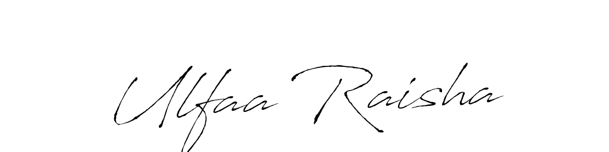 Ulfaa Raisha stylish signature style. Best Handwritten Sign (Antro_Vectra) for my name. Handwritten Signature Collection Ideas for my name Ulfaa Raisha. Ulfaa Raisha signature style 6 images and pictures png