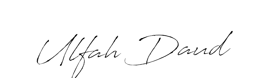 You can use this online signature creator to create a handwritten signature for the name Ulfah Daud. This is the best online autograph maker. Ulfah Daud signature style 6 images and pictures png