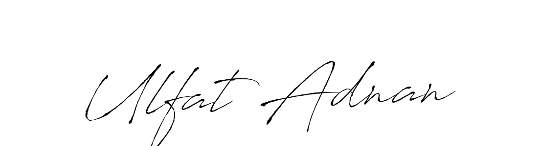 See photos of Ulfat Adnan official signature by Spectra . Check more albums & portfolios. Read reviews & check more about Antro_Vectra font. Ulfat Adnan signature style 6 images and pictures png