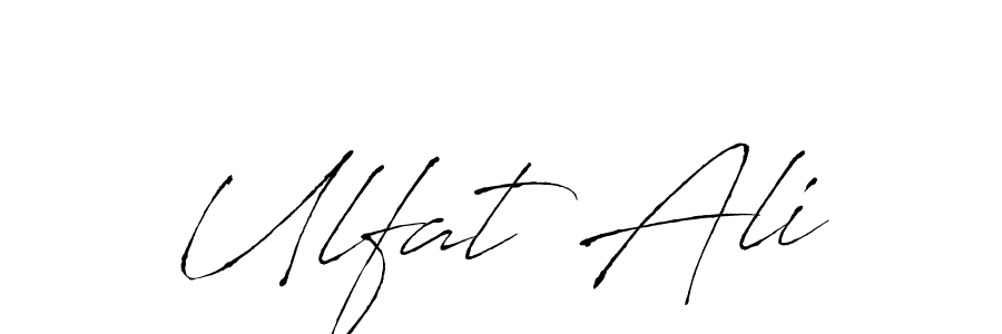 Antro_Vectra is a professional signature style that is perfect for those who want to add a touch of class to their signature. It is also a great choice for those who want to make their signature more unique. Get Ulfat Ali name to fancy signature for free. Ulfat Ali signature style 6 images and pictures png