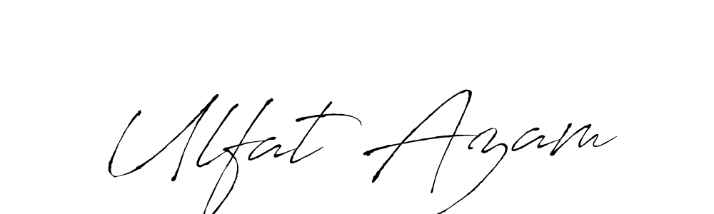 Antro_Vectra is a professional signature style that is perfect for those who want to add a touch of class to their signature. It is also a great choice for those who want to make their signature more unique. Get Ulfat Azam name to fancy signature for free. Ulfat Azam signature style 6 images and pictures png