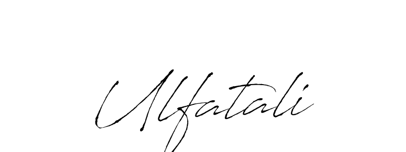 The best way (Antro_Vectra) to make a short signature is to pick only two or three words in your name. The name Ulfatali include a total of six letters. For converting this name. Ulfatali signature style 6 images and pictures png