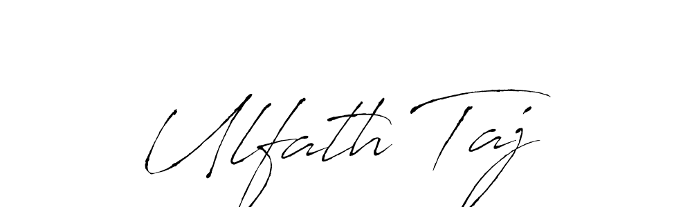 Use a signature maker to create a handwritten signature online. With this signature software, you can design (Antro_Vectra) your own signature for name Ulfath Taj. Ulfath Taj signature style 6 images and pictures png