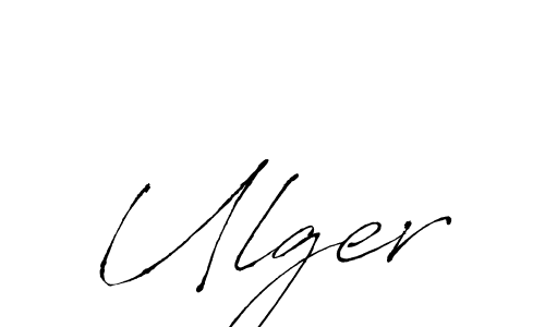 How to make Ulger name signature. Use Antro_Vectra style for creating short signs online. This is the latest handwritten sign. Ulger signature style 6 images and pictures png