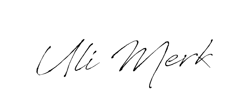 How to make Uli Merk name signature. Use Antro_Vectra style for creating short signs online. This is the latest handwritten sign. Uli Merk signature style 6 images and pictures png