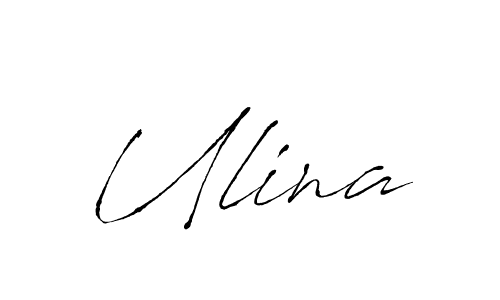 Make a beautiful signature design for name Ulina. With this signature (Antro_Vectra) style, you can create a handwritten signature for free. Ulina signature style 6 images and pictures png