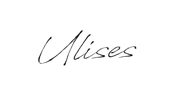 Create a beautiful signature design for name Ulises. With this signature (Antro_Vectra) fonts, you can make a handwritten signature for free. Ulises signature style 6 images and pictures png