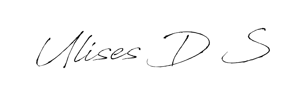 Also You can easily find your signature by using the search form. We will create Ulises D S name handwritten signature images for you free of cost using Antro_Vectra sign style. Ulises D S signature style 6 images and pictures png