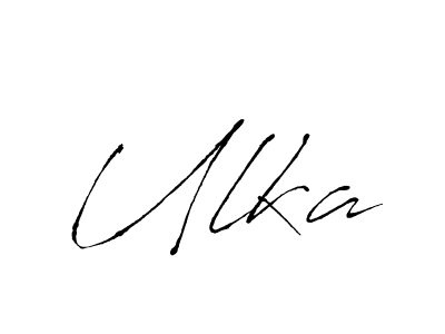 The best way (Antro_Vectra) to make a short signature is to pick only two or three words in your name. The name Ulka include a total of six letters. For converting this name. Ulka signature style 6 images and pictures png