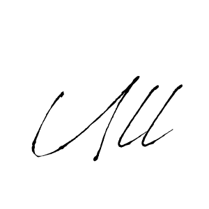 How to make Ull signature? Antro_Vectra is a professional autograph style. Create handwritten signature for Ull name. Ull signature style 6 images and pictures png