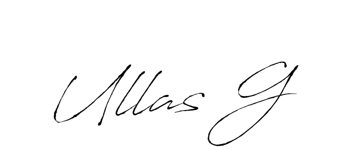 Also we have Ullas G name is the best signature style. Create professional handwritten signature collection using Antro_Vectra autograph style. Ullas G signature style 6 images and pictures png