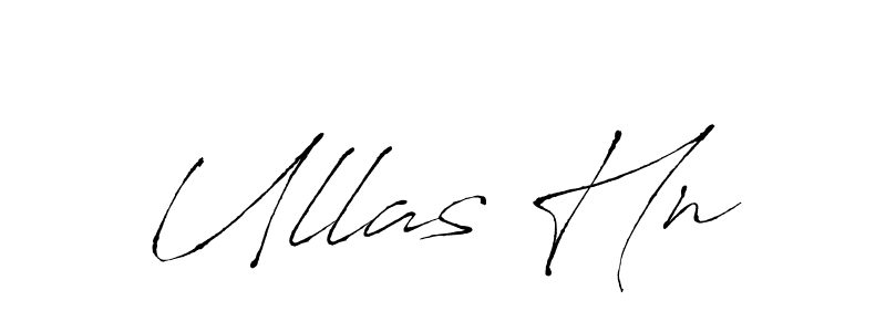 Make a beautiful signature design for name Ullas Hn. With this signature (Antro_Vectra) style, you can create a handwritten signature for free. Ullas Hn signature style 6 images and pictures png