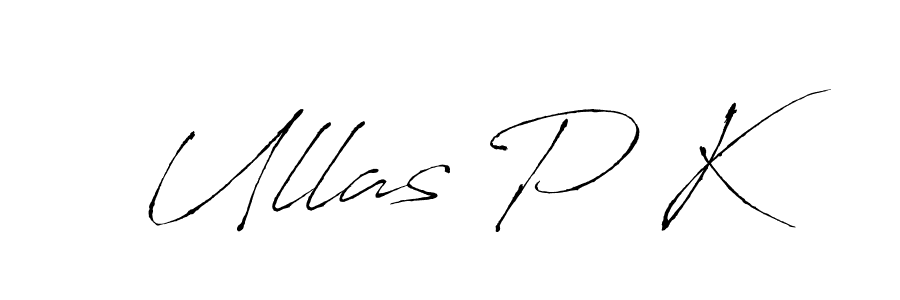 Ullas P K stylish signature style. Best Handwritten Sign (Antro_Vectra) for my name. Handwritten Signature Collection Ideas for my name Ullas P K. Ullas P K signature style 6 images and pictures png