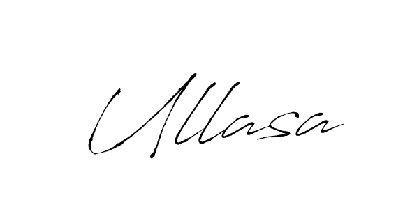 The best way (Antro_Vectra) to make a short signature is to pick only two or three words in your name. The name Ullasa include a total of six letters. For converting this name. Ullasa signature style 6 images and pictures png