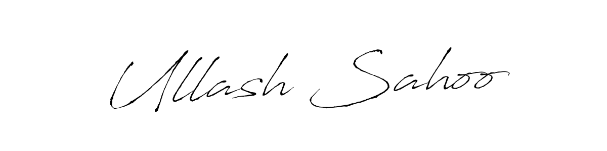 Make a beautiful signature design for name Ullash Sahoo. With this signature (Antro_Vectra) style, you can create a handwritten signature for free. Ullash Sahoo signature style 6 images and pictures png