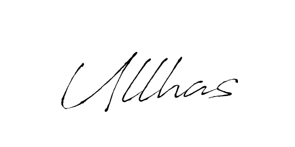 Create a beautiful signature design for name Ullhas. With this signature (Antro_Vectra) fonts, you can make a handwritten signature for free. Ullhas signature style 6 images and pictures png