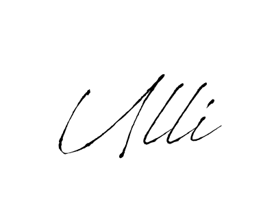 How to make Ulli name signature. Use Antro_Vectra style for creating short signs online. This is the latest handwritten sign. Ulli signature style 6 images and pictures png