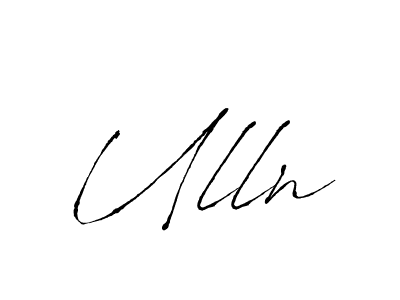 How to Draw Ulln signature style? Antro_Vectra is a latest design signature styles for name Ulln. Ulln signature style 6 images and pictures png