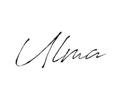 How to make Ulma name signature. Use Antro_Vectra style for creating short signs online. This is the latest handwritten sign. Ulma signature style 6 images and pictures png