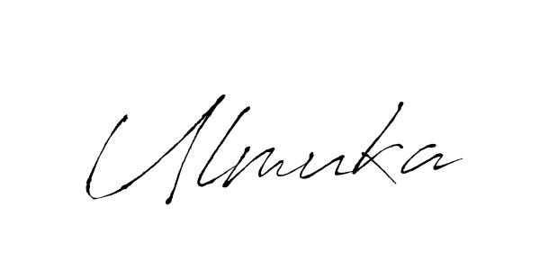 You should practise on your own different ways (Antro_Vectra) to write your name (Ulmuka) in signature. don't let someone else do it for you. Ulmuka signature style 6 images and pictures png