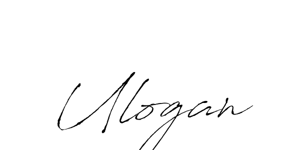 Design your own signature with our free online signature maker. With this signature software, you can create a handwritten (Antro_Vectra) signature for name Ulogan. Ulogan signature style 6 images and pictures png