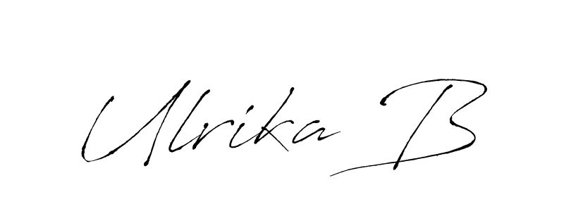 How to make Ulrika B signature? Antro_Vectra is a professional autograph style. Create handwritten signature for Ulrika B name. Ulrika B signature style 6 images and pictures png