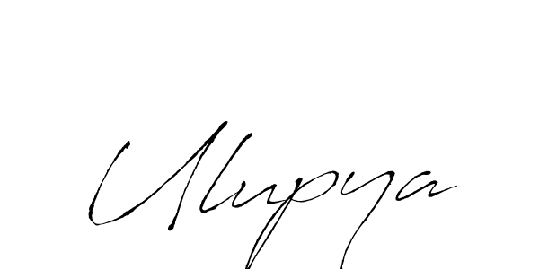 Use a signature maker to create a handwritten signature online. With this signature software, you can design (Antro_Vectra) your own signature for name Ulupya. Ulupya signature style 6 images and pictures png