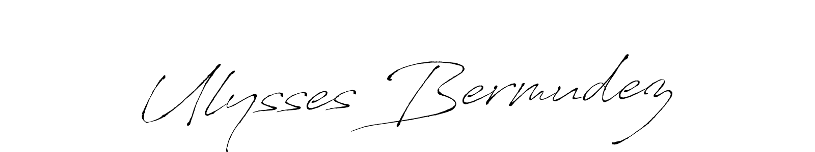 Create a beautiful signature design for name Ulysses Bermudez. With this signature (Antro_Vectra) fonts, you can make a handwritten signature for free. Ulysses Bermudez signature style 6 images and pictures png