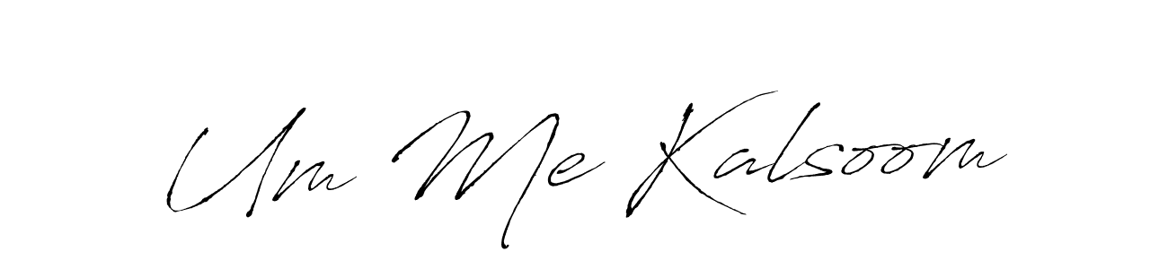 Create a beautiful signature design for name Um Me Kalsoom. With this signature (Antro_Vectra) fonts, you can make a handwritten signature for free. Um Me Kalsoom signature style 6 images and pictures png