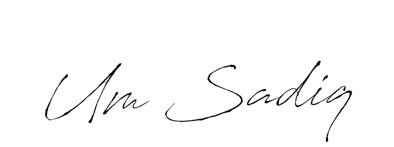 This is the best signature style for the Um Sadiq name. Also you like these signature font (Antro_Vectra). Mix name signature. Um Sadiq signature style 6 images and pictures png